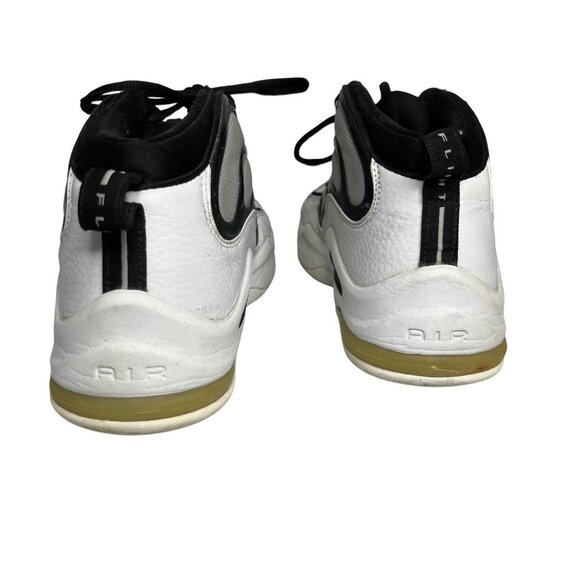 Nike Air Flight Determination Sneakers Mens Size 12.5 Lace Up White Black Rare - Picture 10 of 16